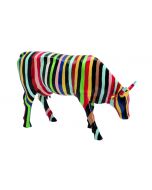 Cow Parade Striped Cow