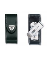 Victorinox Black Leather Pouch 91/93 mm 2-4 layers with rotating clip