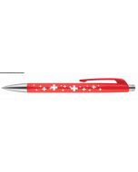 Caran d'Ache Totally Swiss Drapeau Stylo-bille Set de 2 pièces