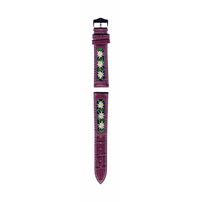 B Watch Strap Edelweiss Purple 18 Mm Steel Clasp