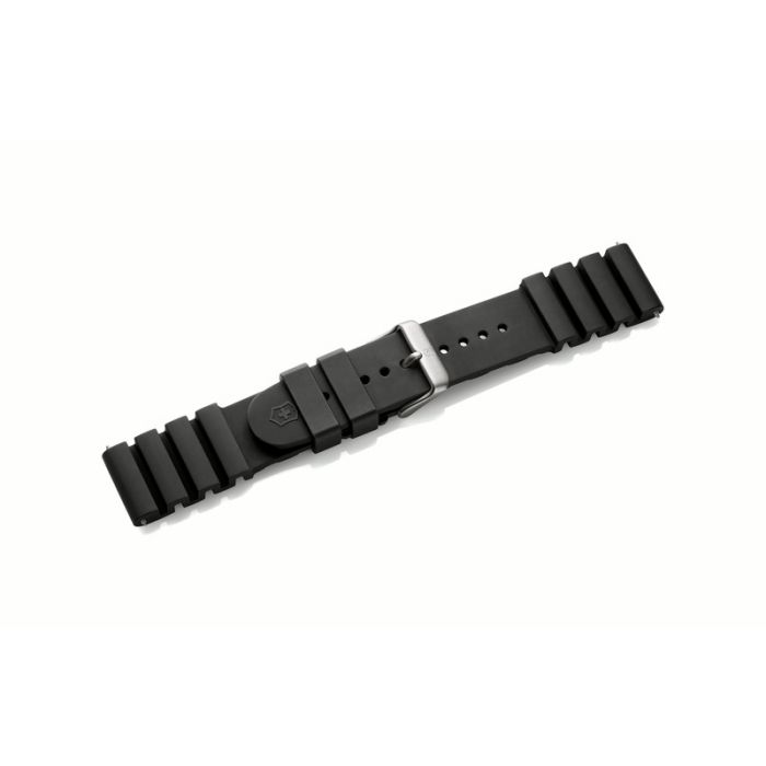Swiss army watch black rubber strap top