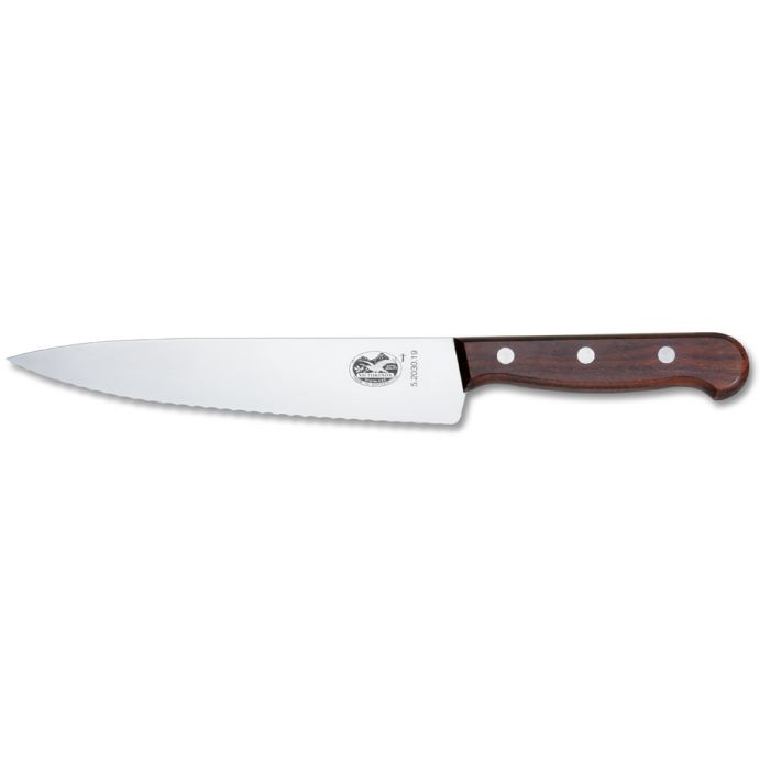 Victorinox slicing knife serrated blade wood handle 5.2030 19 cm, 22 cm, 25  cm