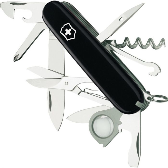 VICTORINOX Explorer Offiziersmesser Taschenmesser 1.6703.3 16 Funktionen schwarz