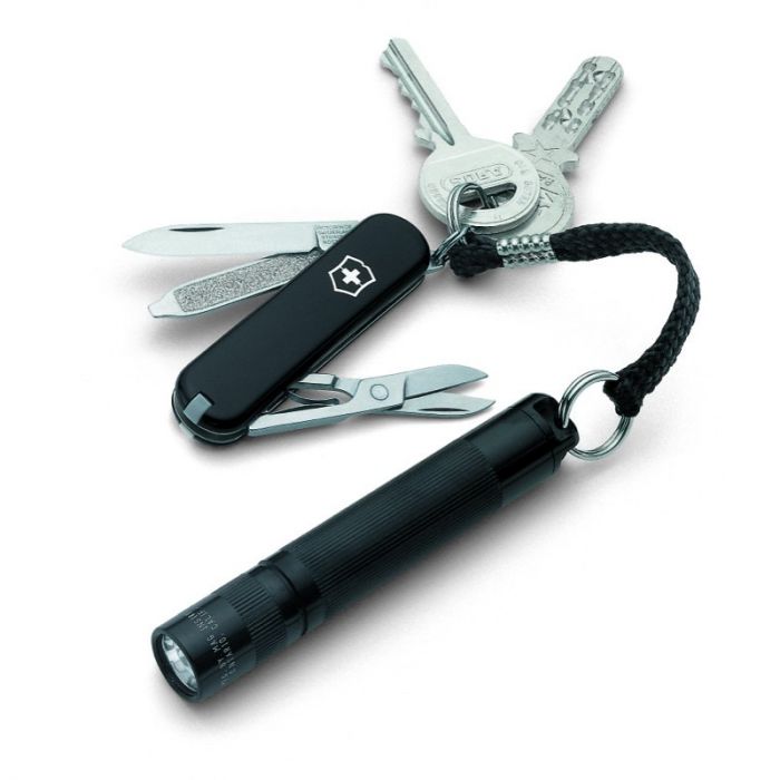 Swiss army deals knife with torch