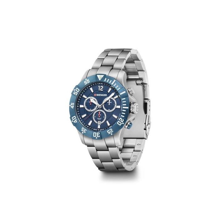 Wenger seaforce blue dial men's watch clearance