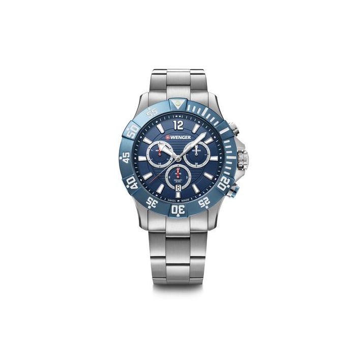 Wenger seaforce blue dial men's watch discount