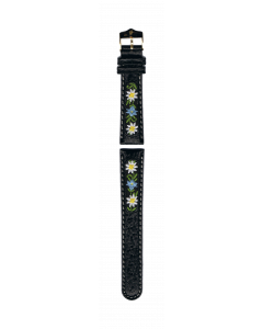 B-Watch Bracelet Edelweiss noir 12 mm