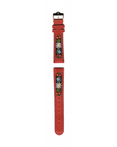 B-Watch Bracelet Edelweiss rouge 14 mm
