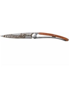 Deejo Folding Knife Vroom Coralwood