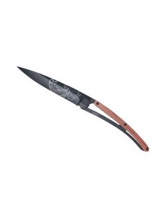Deejo Folding Knife Scorpio Coralwood
