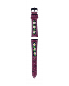 B-Watch Bracelet Edelweiss violet 18 mm fermoir acier