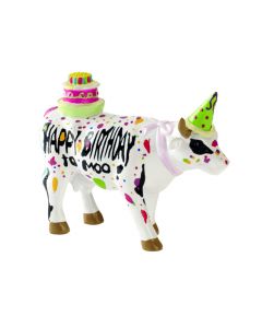Cow Parade Happy Birthday to Moo (Mini Moo)
