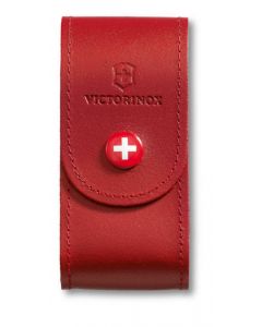 Victorinox Etui en cuir rouge 91 mm 5-8 épaisseurs