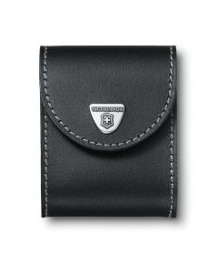 Victorinox Leather belt case, black