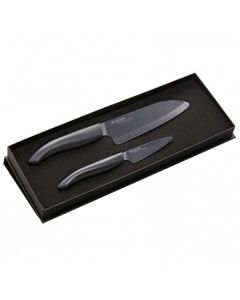 Kyocera Black Series Santoku & Paring Knives Set