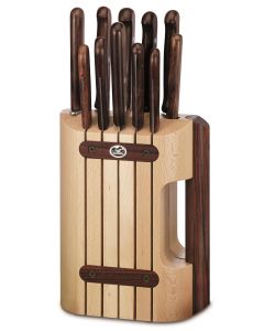 Victorinox Cutlery block wood handles 11 pieces