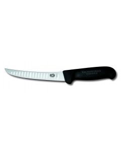 Victorinox Fibrox boning knife reversed and pitted blade