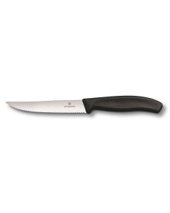 Victorinox Swiss Classic Steak & Pizza Knife "Gourmet" 12cm Black 