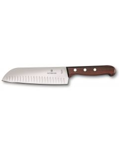 Victorinox Rosewood santoku knife pitted plade