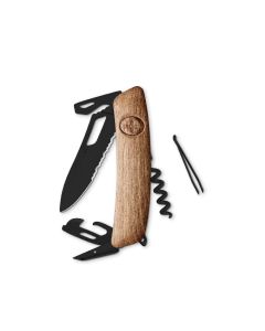 SWIZA Swiss Knives SH03 TR Allblack Edition Wood Walnut