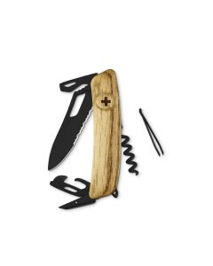SWIZA Swiss Knives SH03 TR Allblack Edition Wood Oak