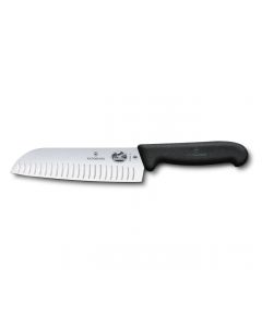 Victorinox Fibrox santoku knife pitted Blade