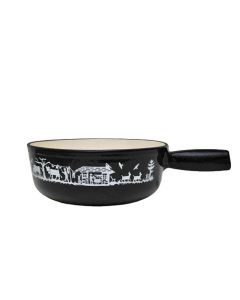 Heidi Cheese Line :  Cheese Fondue Pot Alpes Black