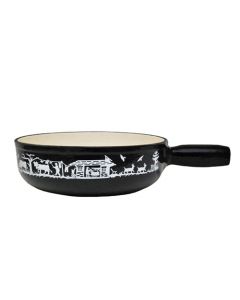 Heidi Cheese Line :  Cheese Fondue Pot Alpes Black