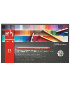 Caran d'Ache Luminance 6901® Box of 76 pencils + 2 full blender