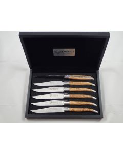 en Aubrac 6 knives set Olivewood