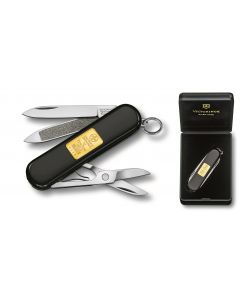 Victorinox Classic with 1g gold lingot 