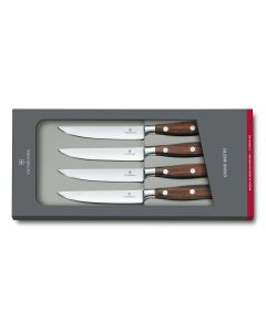 Victorinox Grand Maître Set of 4 steak knives "Rosewood"