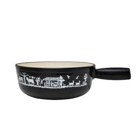 Heidi Cheese Line : Cheese Fondue Pot Alpes Black