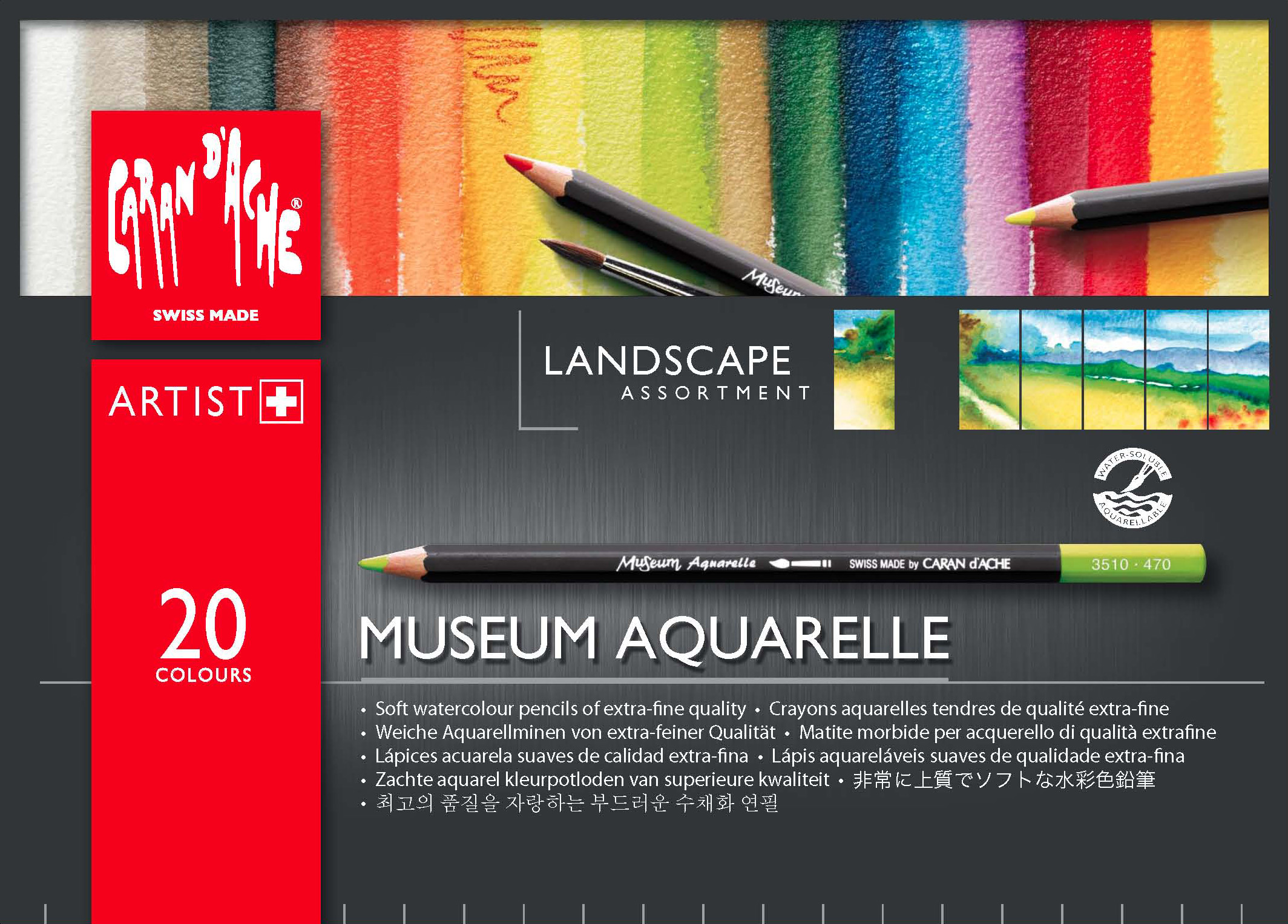caran d ache museum aquarelle landscape assortment caran d ache museum aquarelle colour chart